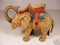 Antique Hubley Circus Elephant Mechanical Bank NR
